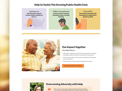 Nonprofit Website Design - Hearing Loss Association of America accessibility design charity design digital advocacy education and advocacy hearing health inclusive design non profit nonprofit nonprofit website nonprofit website design responsive design scalable design user experience (ux) user interface (ui) web design website redesign