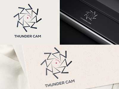 Thunder cam logo design brand identity branding camera company logo creative logo design graphic design icon logo logo design logo inspire logos modern logo tech logo thunder vector