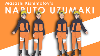 Naruto Uzumaki | Adobe Illustrator | Charcter Design adobe illustrator anime character design digital design digital painting graphic design illustration naruto naruto uzumaki poster ui