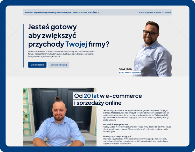 Landing Page Design design landing page portfolio ui ux
