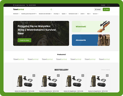 Survival E-commerce Website Design design ecommerce survival uiux website