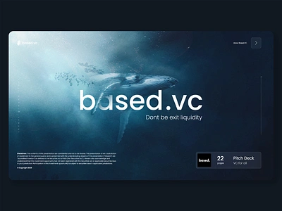 Based.VC Rebrand & Pitchdeck branding design digital art digital design graphicdesgin pitchdeck ui underwater vc webdesign