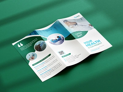 Medical Service Trifold Brochure Design Template abstract business clinic brochure corporate creative design graphic design health brochure healthcare brochure hospital brochure medical medical brochure medical tri fold medical trifold brochure tri fold brochure trifold trifold brochure