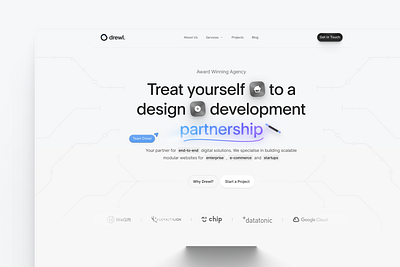 Drewl 2.0 Incoming ⏳ 3d animation branding clean design gradient graphic design hero illustration landing landing page logo motion motion graphics ui ux vector website