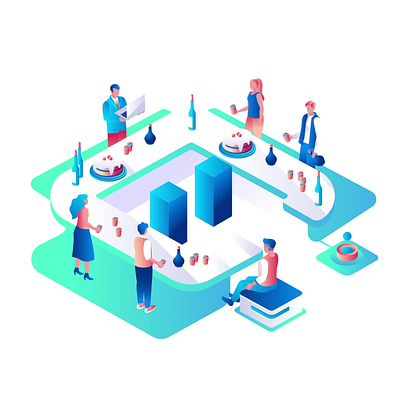 Corporate Leisure 2D Isometric Animation 2d activities animation break time business corporate corporate culture corporate environment flat illustration isometric leisure modern office motion office relaxation team team building work balance workplace