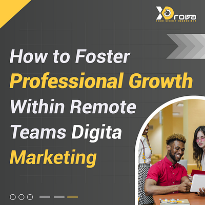 How to Foster Professional Growth Within Remote Teams branding graphic design logo