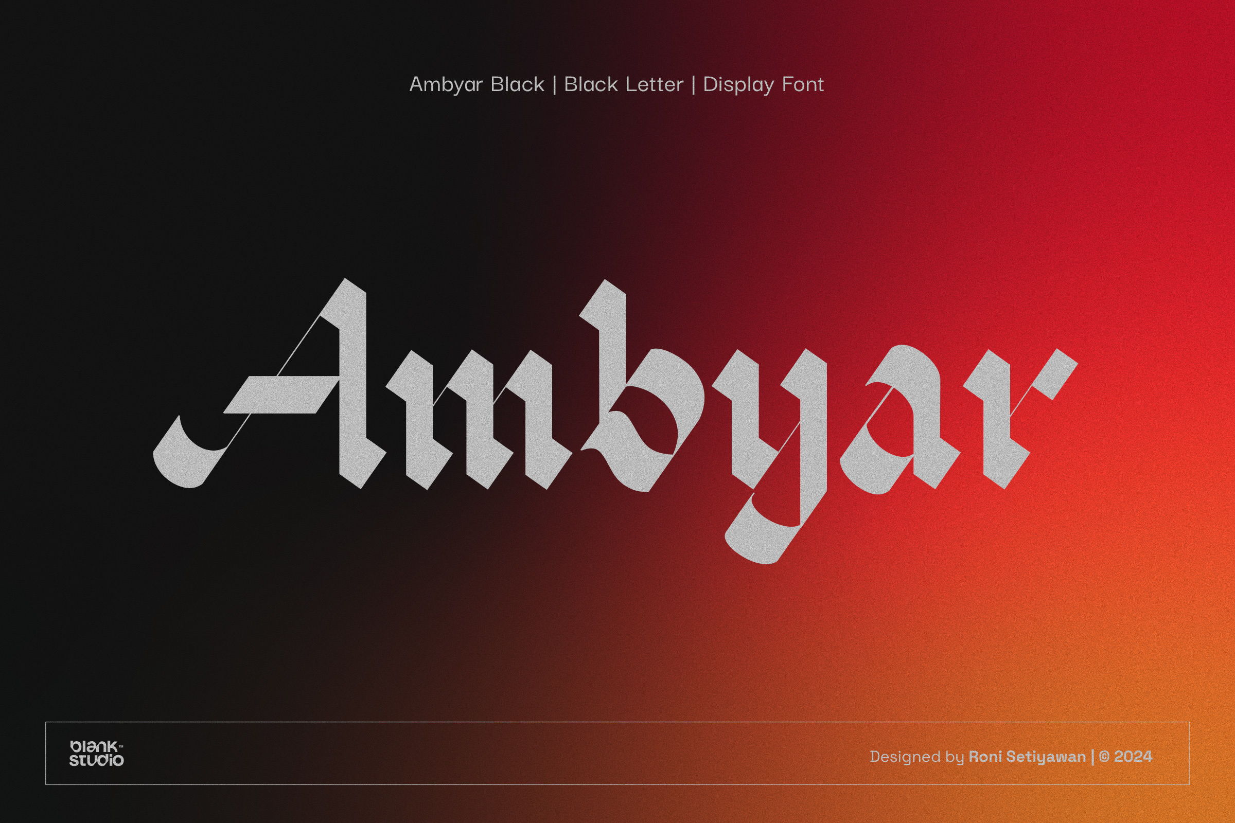 Ambyar Black blackletter branding classic display font font font design graphic design lettering logo logo design retro type design typeface