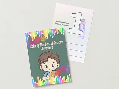 Coloring book with numbers activity book coloring book education