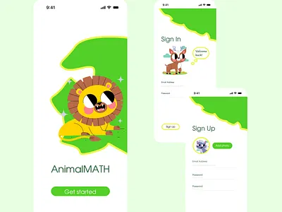 Сhildren's app branding design logo ui vector