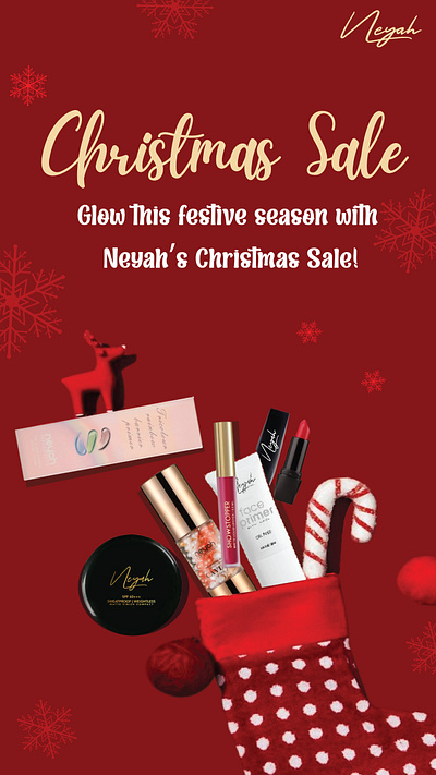 Christmas Sale Story for a Beauty Brand