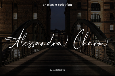 Alessandra Charm - Script Font alessandra branding charm design font graphic design handwritten illustration logo script