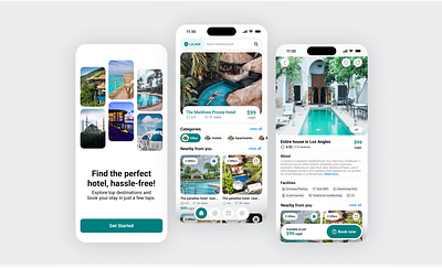 Hotel reservation App app desing hotel app hotel booking app hotel booking app ui hotel reservation app reservation systen ui ui design user friendly hotel booking aap ux vacation app design vacation app friendly design