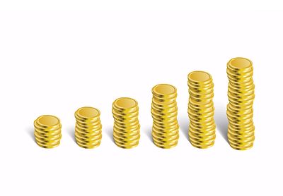 Stacked Coins Growth Animation | 3D Financial Visualization capital