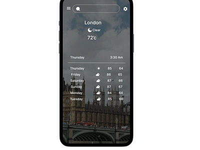 DAY 37: WEATHER APP ui