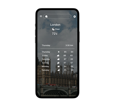 DAY 37: WEATHER APP ui