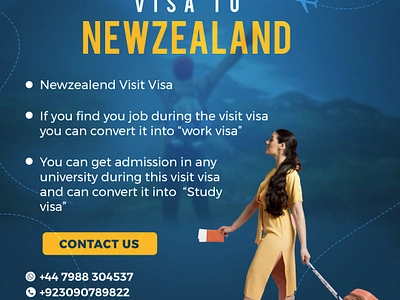 Visa to Newzealand branding graphic design logo