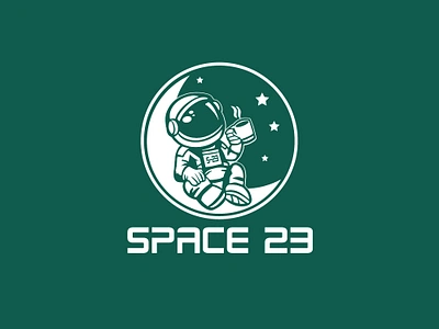 Space logo design astronaut brand icon brand identity branding cosmic design futuristic galaxy geometric gradient graphic graphic design illustration logo minimalist modern space stars ui visual identity