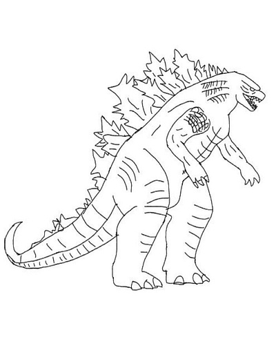 Godzilla Coloring Pages to Print - Free Printable