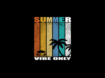 summer vibe tshirt design apparel beach design graphic design illustration illustration design shirt design summer t shirt