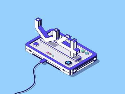 V4 Illustration crypto defi design graphic design illustration isometric tech