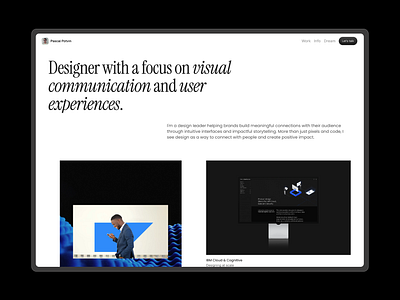 Personal porfolio site designer personal site port folio portfolio ux design ux designer visual designer website