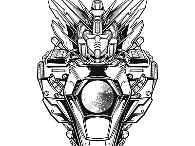Mecha Anime illustrations design drawing illustration
