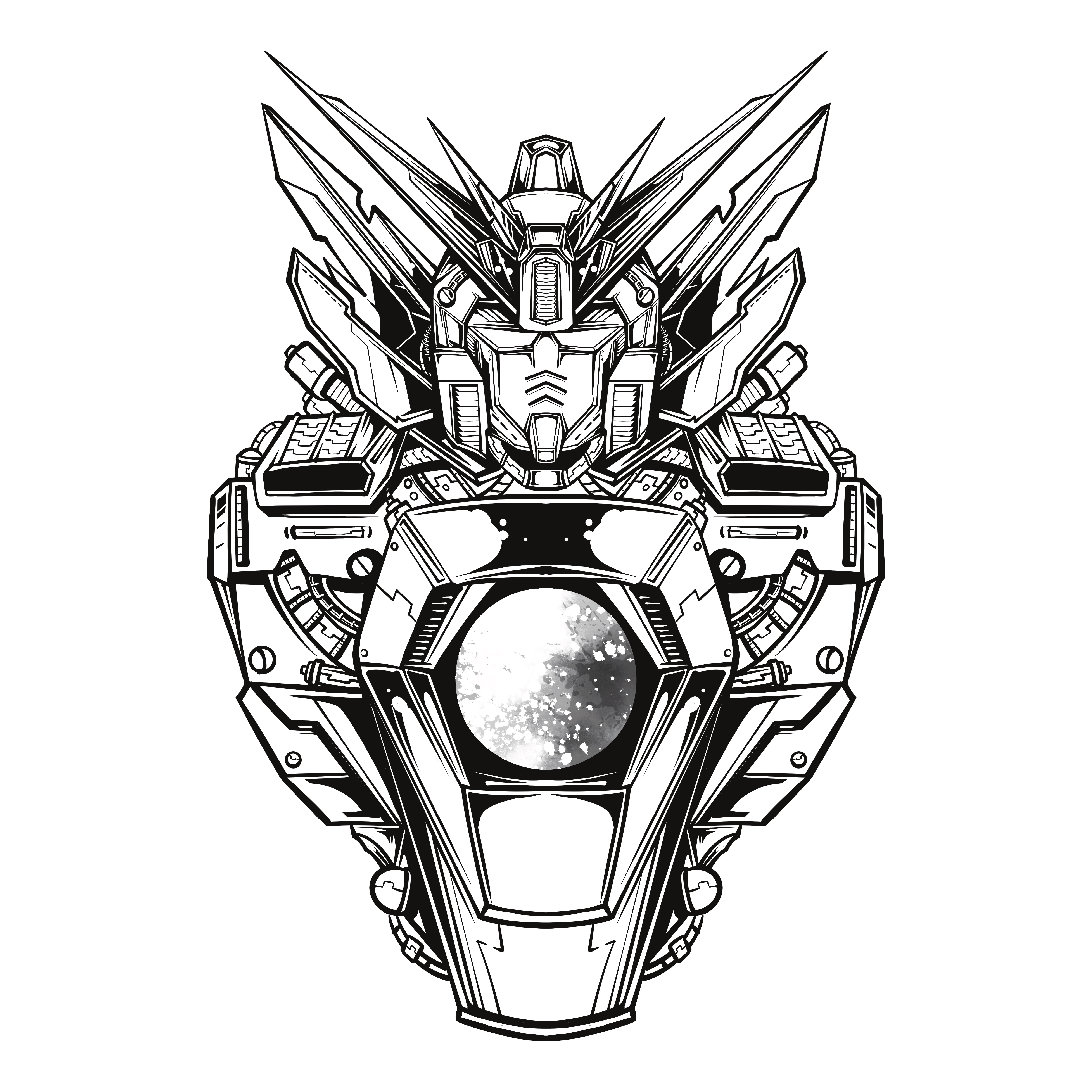 Example of Mecha/Gundam Illustrations