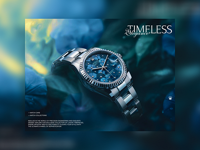 Website for a luxury watch brand concept design rolex web design rolex website site ui wataches website website design