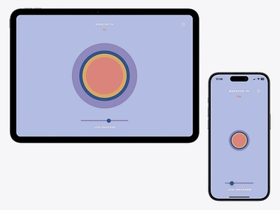Meditation Web Application animated animation breathe calm css focus interaction meditation ui web design website