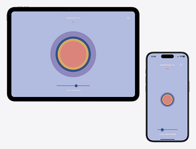 Meditation Web Application animated animation breathe calm css focus interaction meditation ui web design website