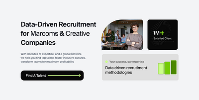 Landing Page for Recruitment Company branding ui