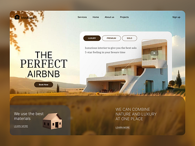 StayEase - Airbnb special landing page airbnb app design design figma figma design house ui ui design ui ux design ux design website design website ui ux