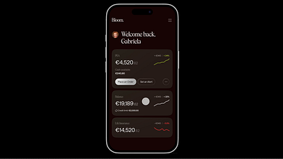 UI Investmen app bank banking branding dash dashboard fintech ios motion prototype trading ui ux