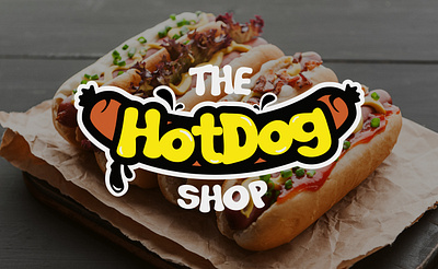 The HotDog Shop | Brand Design branding design graphic design illustration logo vector