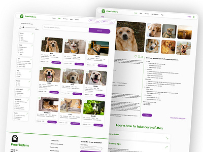 Pet Adoption and Care Platform - UI/UX Design design system figma prototyping sitemap ui ui design uiux usability usability testing user flow user personas ux ux design ux research wireframes