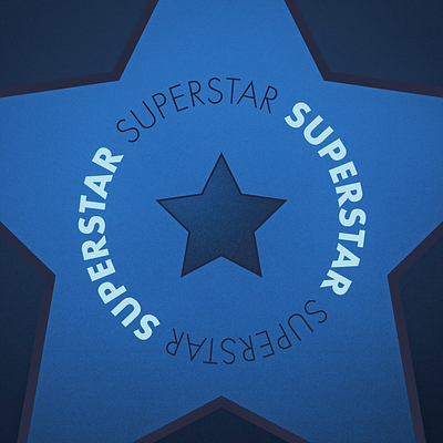 Superstar 2d animation glow loop motion graphics neon star stretch typography video editing