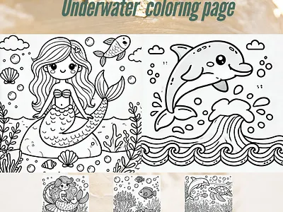 Underwater coloring page coloring page