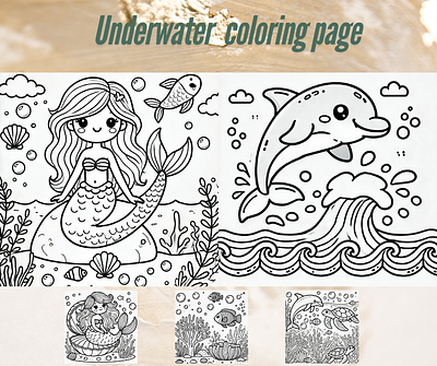 Underwater coloring page coloring page