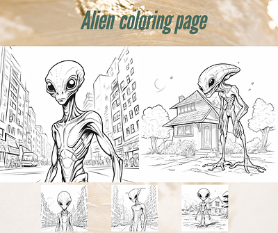 Alien coloring page coloring page