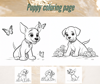 Puppy coloring page coloring page