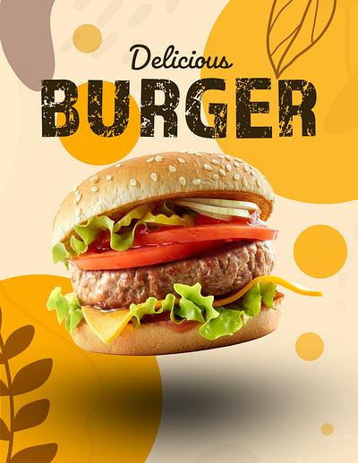 BURGER - Social Media Story branding graphic design logo ui