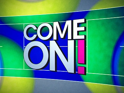 Come On! 2d after effects animation motion graphics sport tennis typography video editing