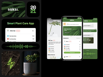 2021 - Plant Care App Concept - UI - AU ai main page mobile plant ui