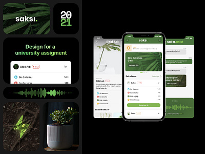 2021 - Plant Care App Concept - UI - AU ai main page mobile plant ui