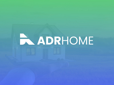 ADR Letter Home Logo Design for real estate company a a logo ad ad logo adr adr logo ar ar logo d d logo dr dr logo home home logo house house logo logo design r r logo real estate logo