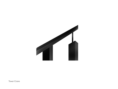 Tower Crane Minimal Logo Mark 3d branding construction design design art designer designinspiration graphic design identity logo logodesign logos minimal minimalism silhouette towercrane vectorart