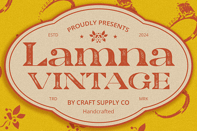 Lamna Vintage classic creative design font lettering logo retro serif typeface vintage