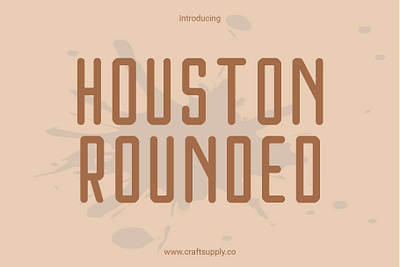 Houston Rounded creative design font lettering logo modern rounded sans serif typeface