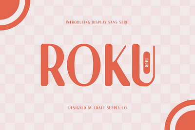 Roku Blur blur creative design font lettering logo modern sans serif typeface