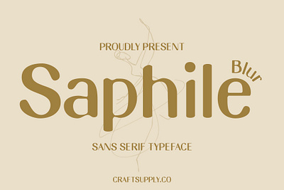 Saphile Blur blur creative design elegant font lettering logo modern sans serif typeface